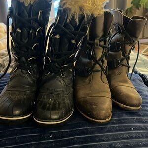 2 complimentary pairs of Sorel Snow Boots